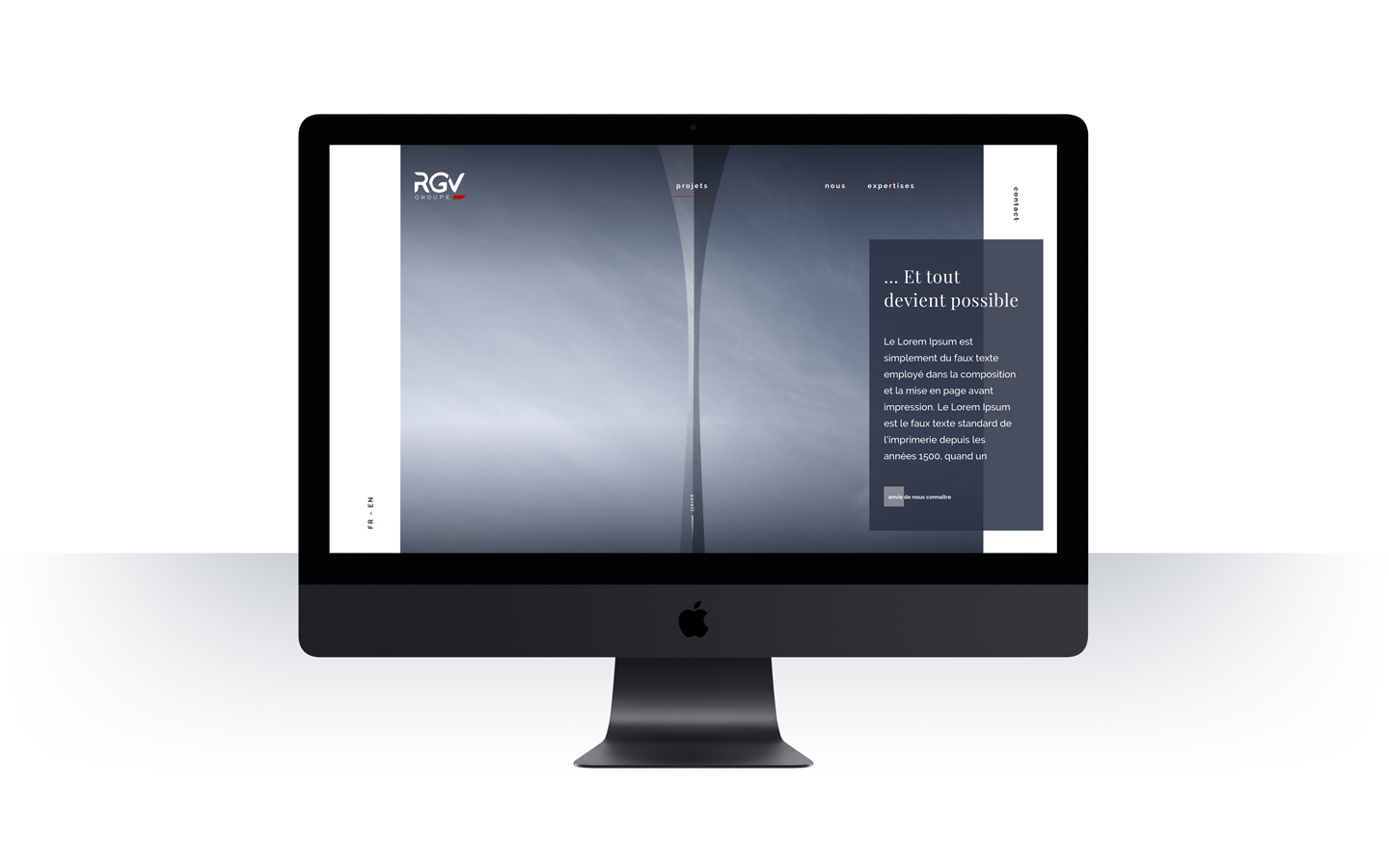 Mockup home site RGV Groupe